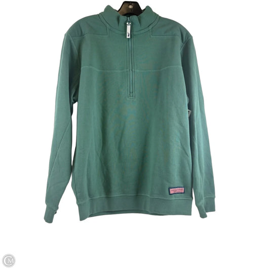 Sweatshirt Collar By Vineyard Vines In Green, Size: S