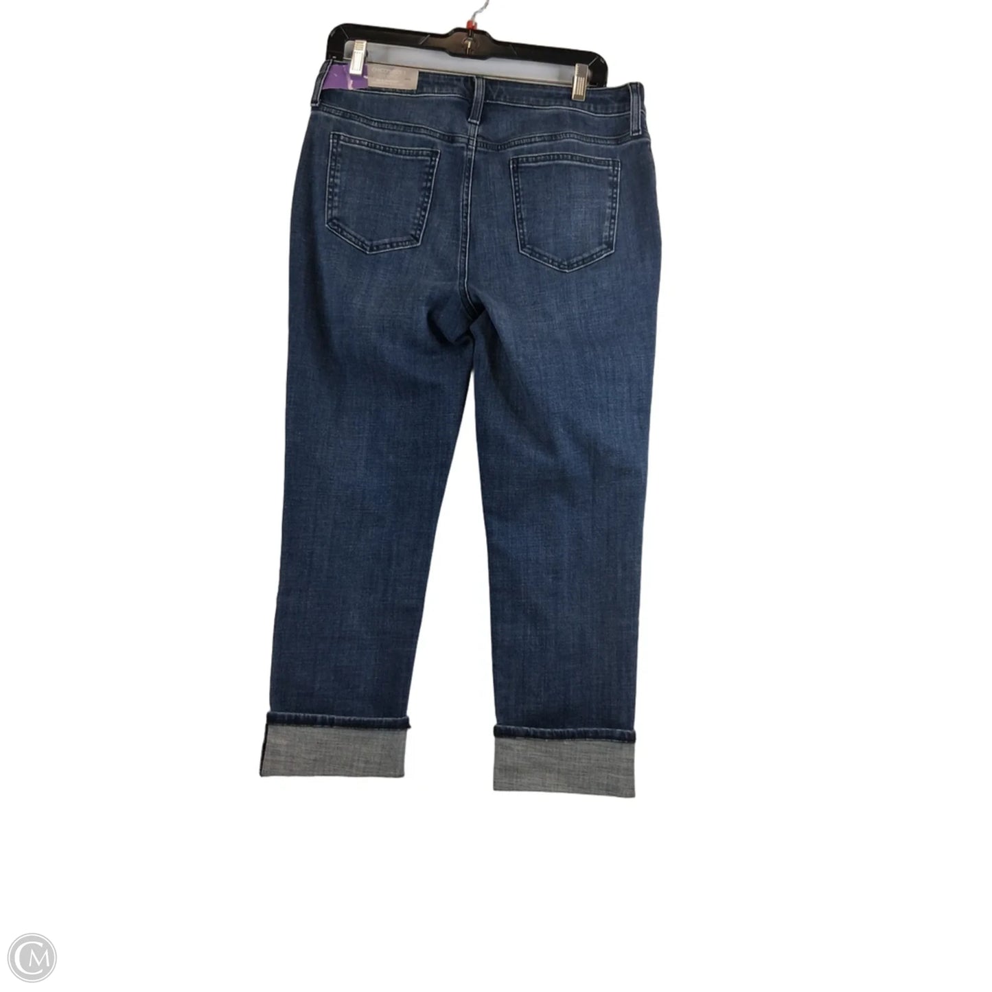 Jeans Cropped By Chicos In Blue Denim, Size: 8
