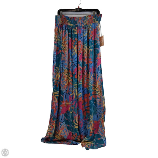 Swimwear Cover-up By Kona Sol In Tropical Print, Size: Xl