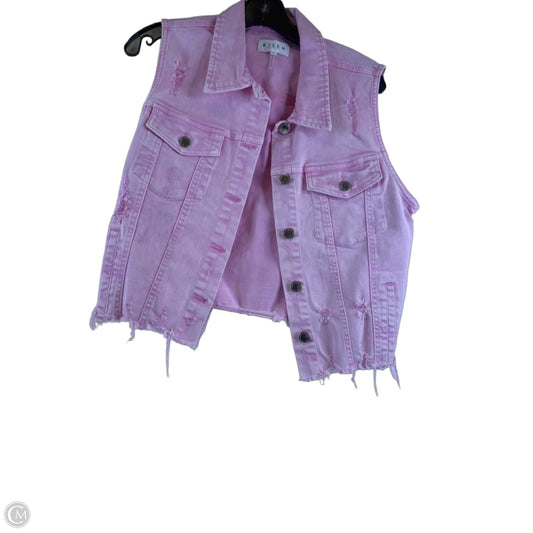 Vest Other By Risen In Pink Denim, Size: M