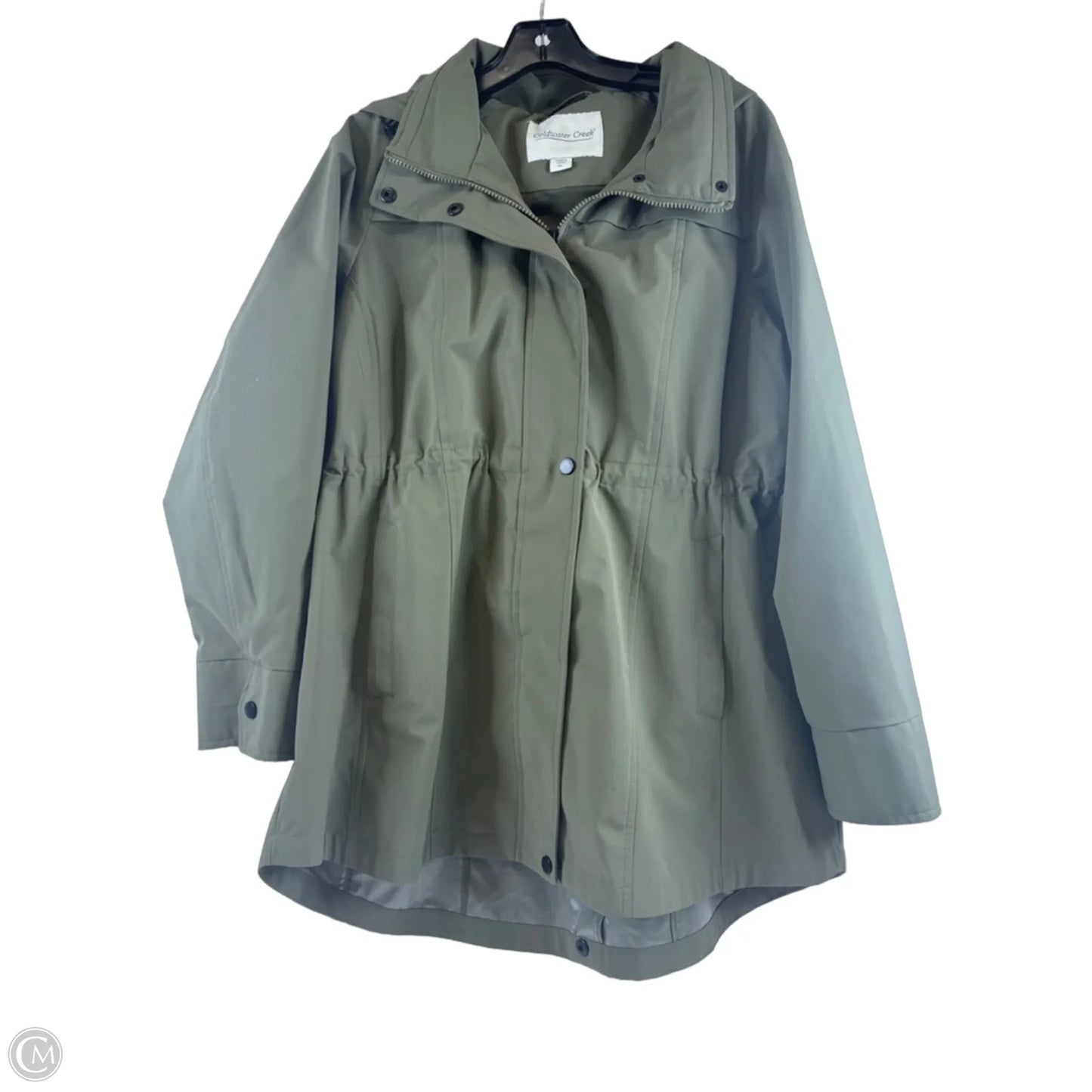 Coat Raincoat By Coldwater Creek In Green, Size: Lp