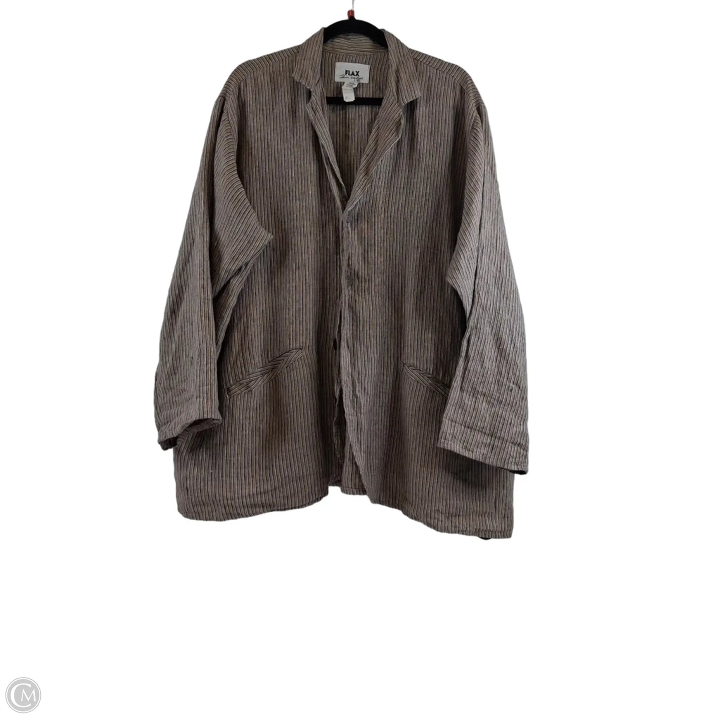 Blazer By Flax In Brown & Yellow, Size: L