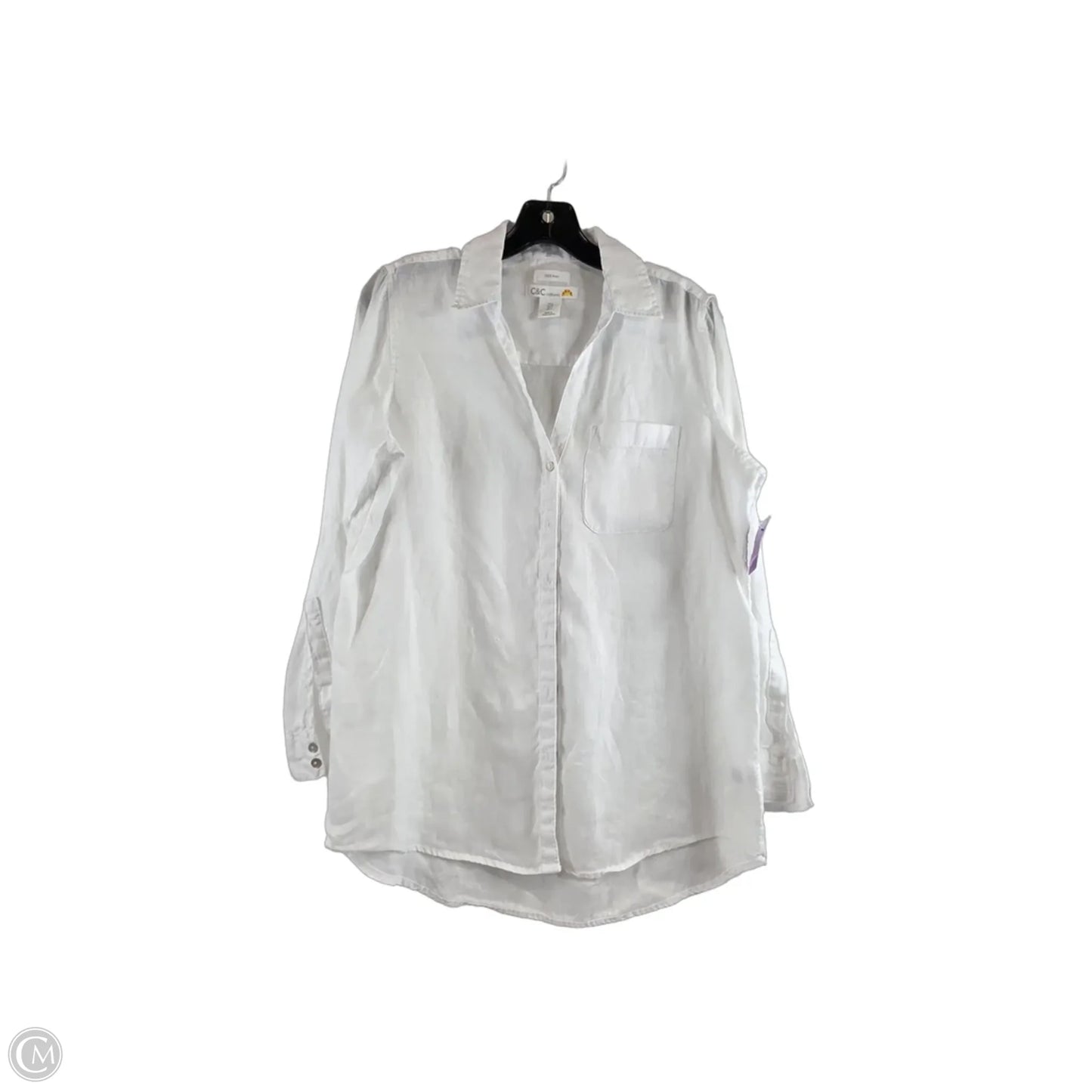 Top Long Sleeve By C And C In White, Size: S