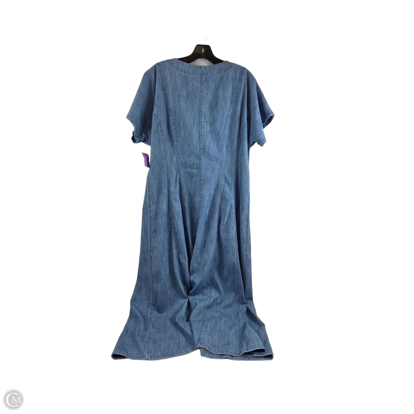 Dress Casual Maxi By Loft In Blue Denim, Size: M
