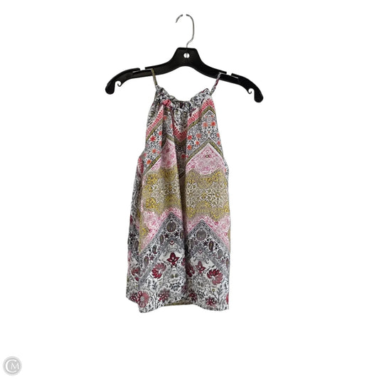 Top Sleeveless By Loft In Red & White, Size: Xs