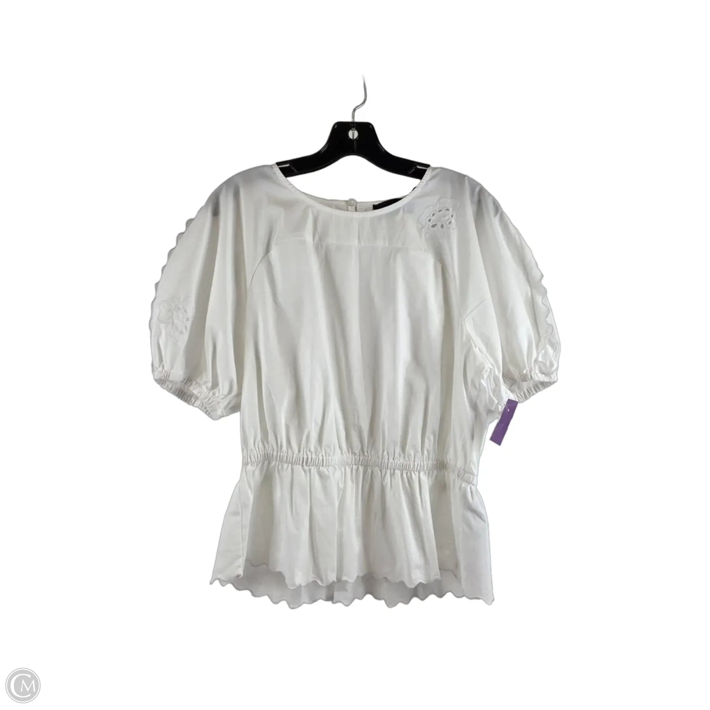 Top Short Sleeve Basic By 7 For All Mankind In White, Size: M