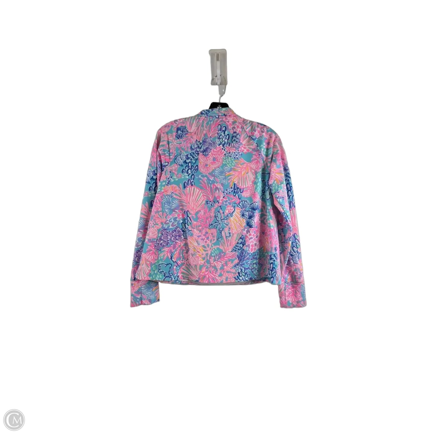 Top Long Sleeve Designer By Lilly Pulitzer In Blue & Pink, Size: Xs