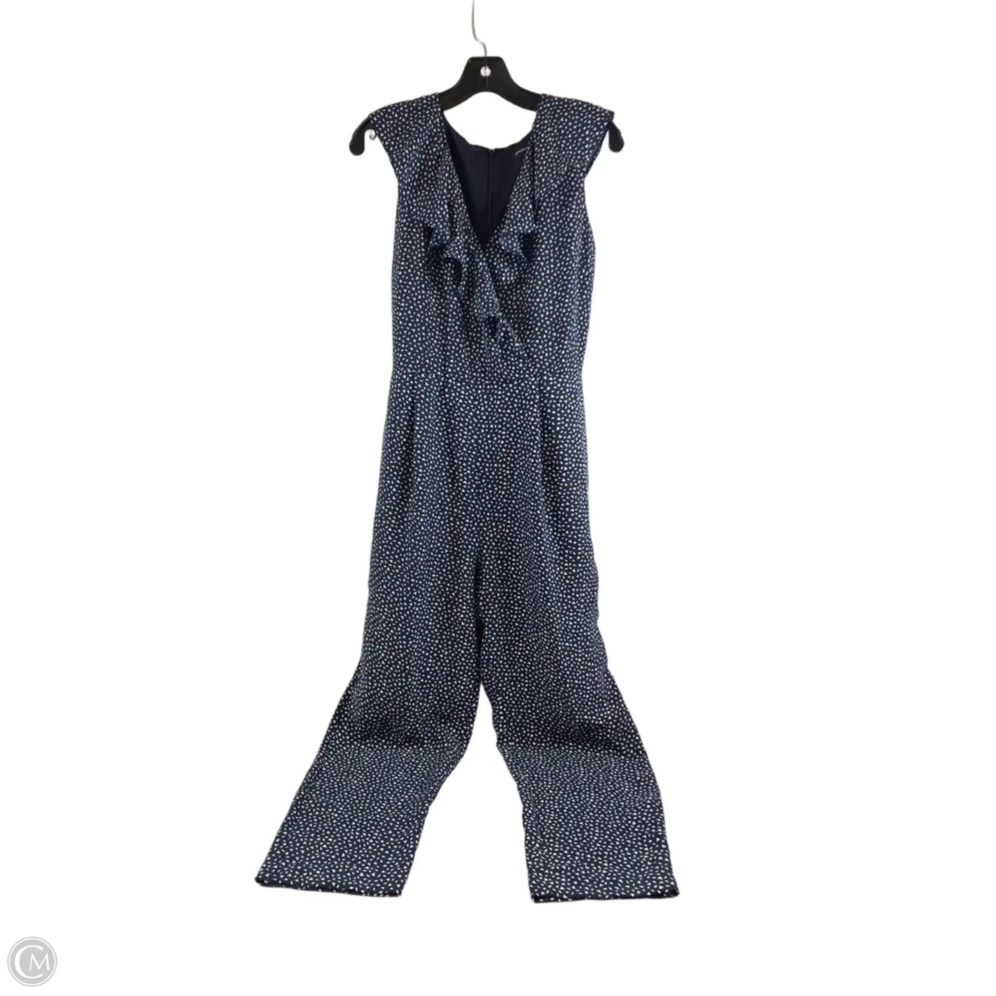 Jumpsuit By Banana Republic In Blue & White, Size: M