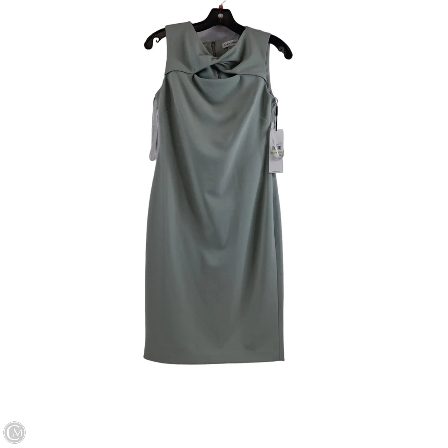 Dress Casual Midi By Calvin Klein In Green, Size: S