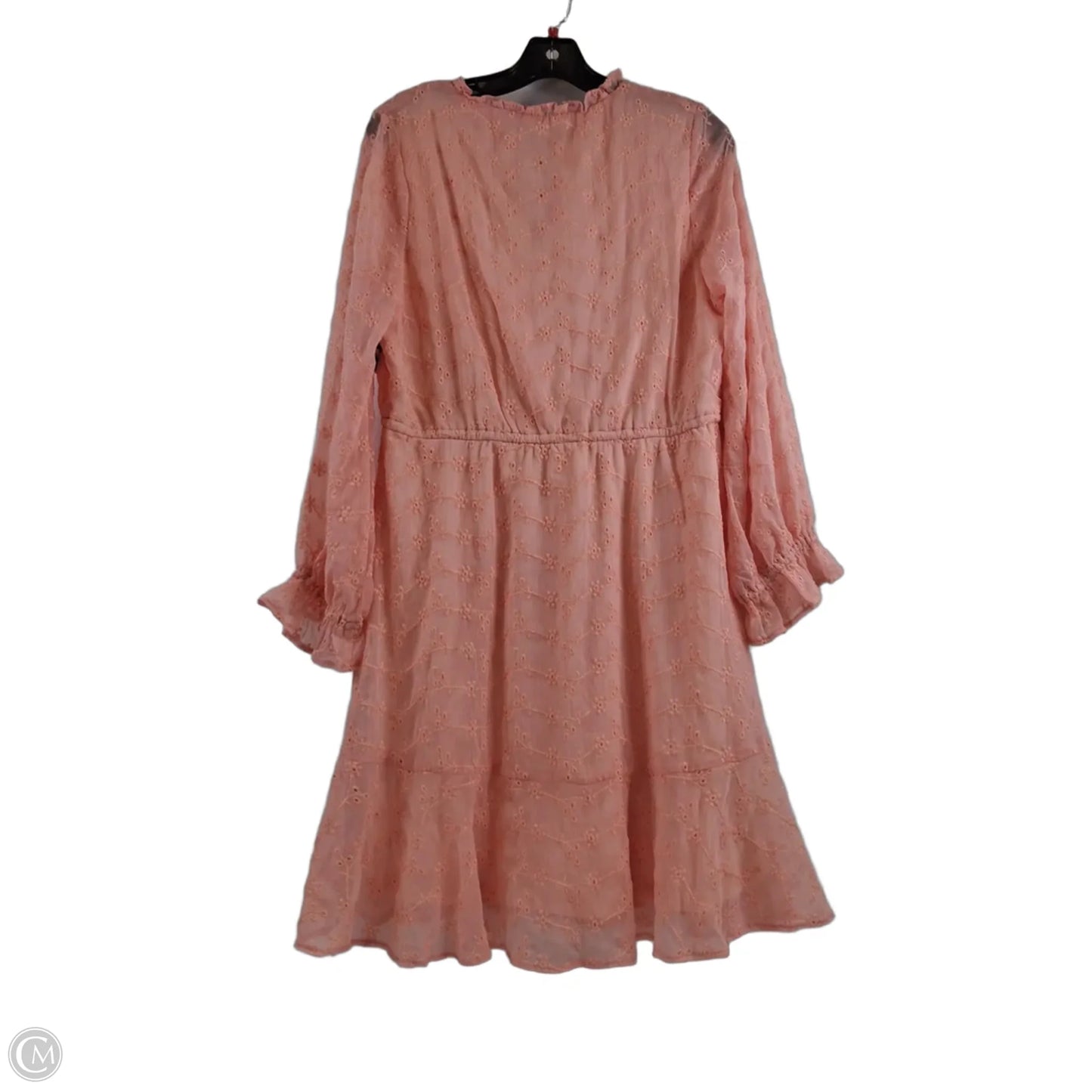 Dress Casual Midi By Bcbg In Peach, Size: M