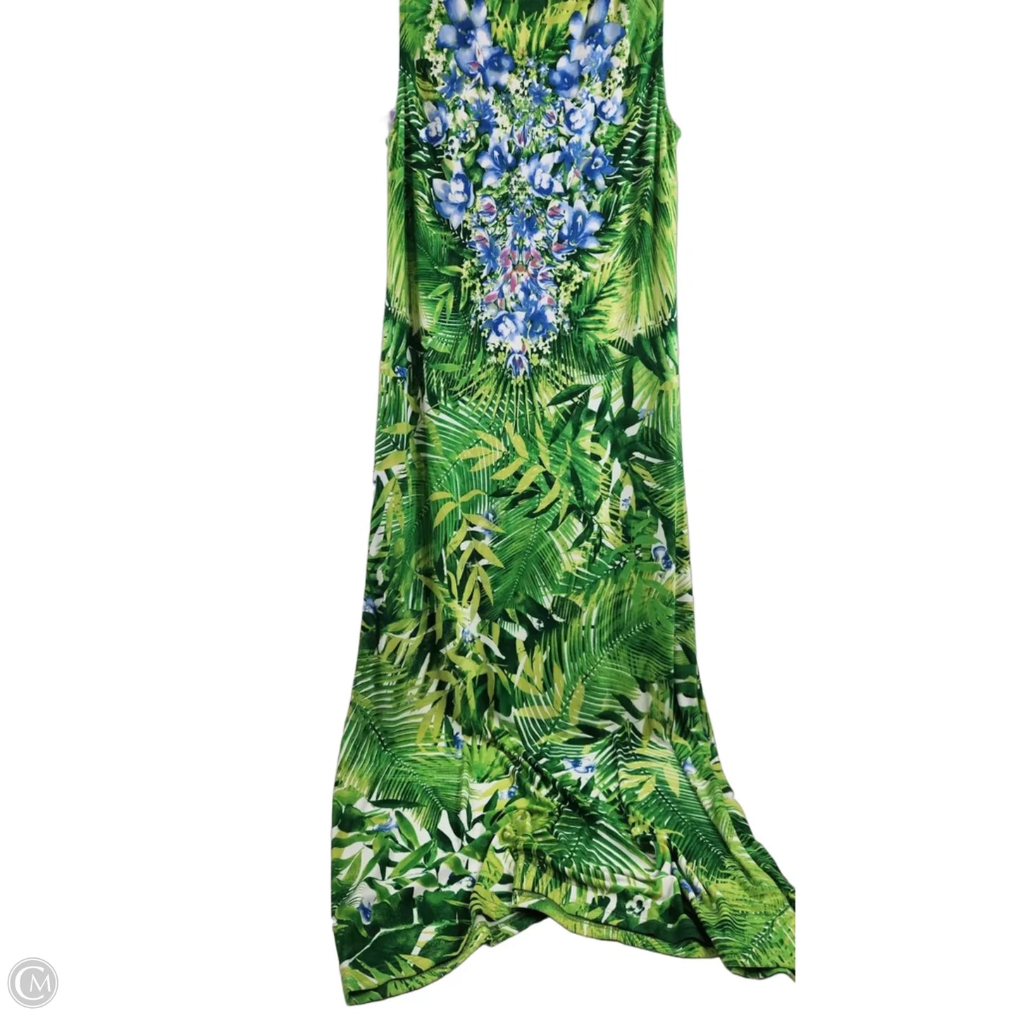Dress Casual Maxi By Linea By Louis Dellolio In Blue & Green, Size: S