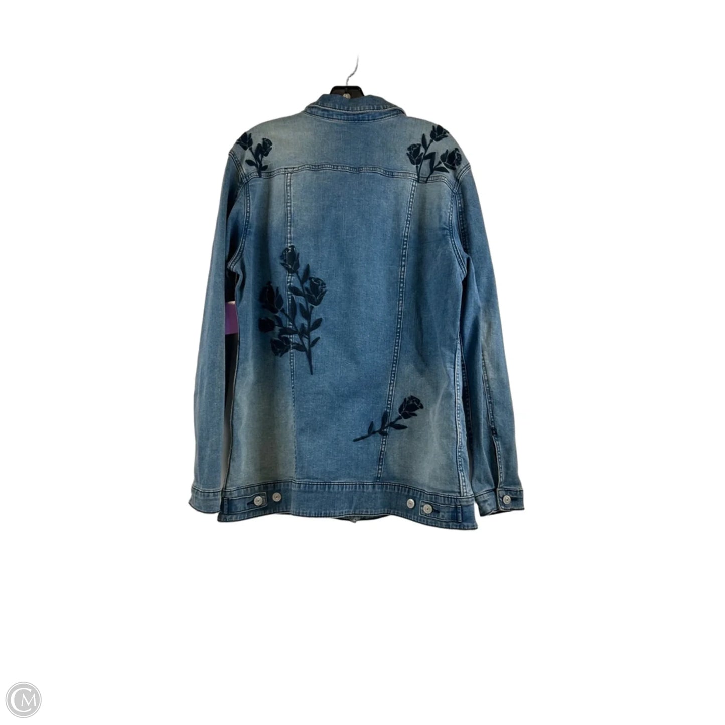 Jacket Denim By Lularoe In Blue Denim, Size: Xl
