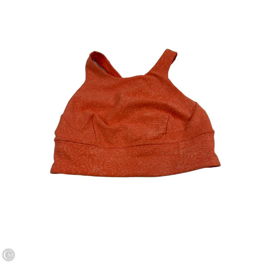 Athletic Bra By Lululemon In Orange, Size: S