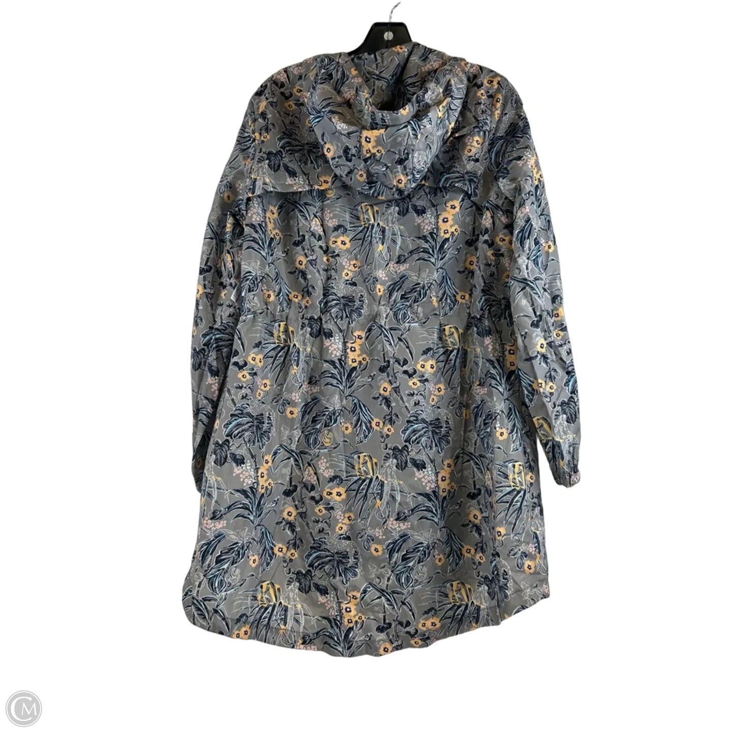 Jacket Windbreaker By Vera Bradley In Blue & Grey, Size: S