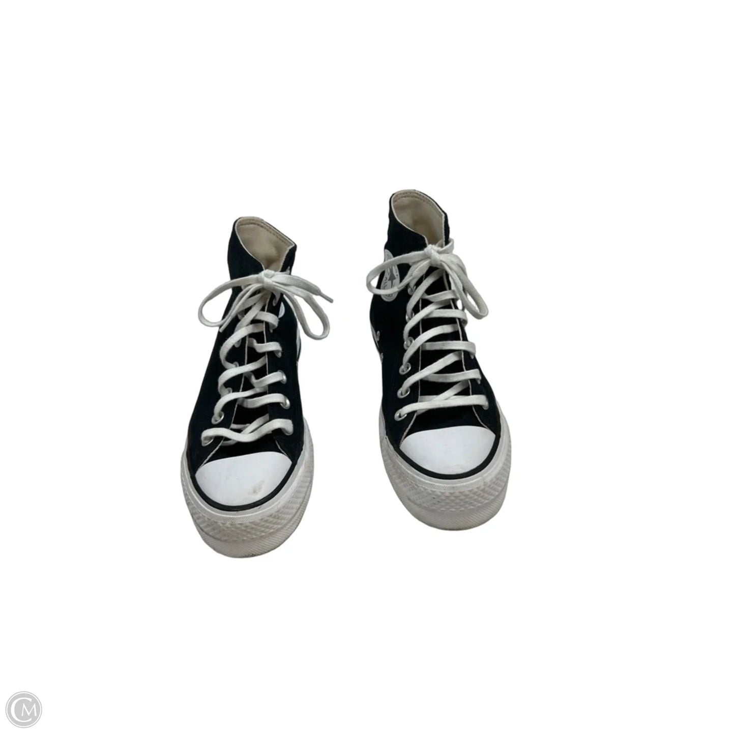 Shoes Sneakers Platform By Converse In Black & White, Size: 7