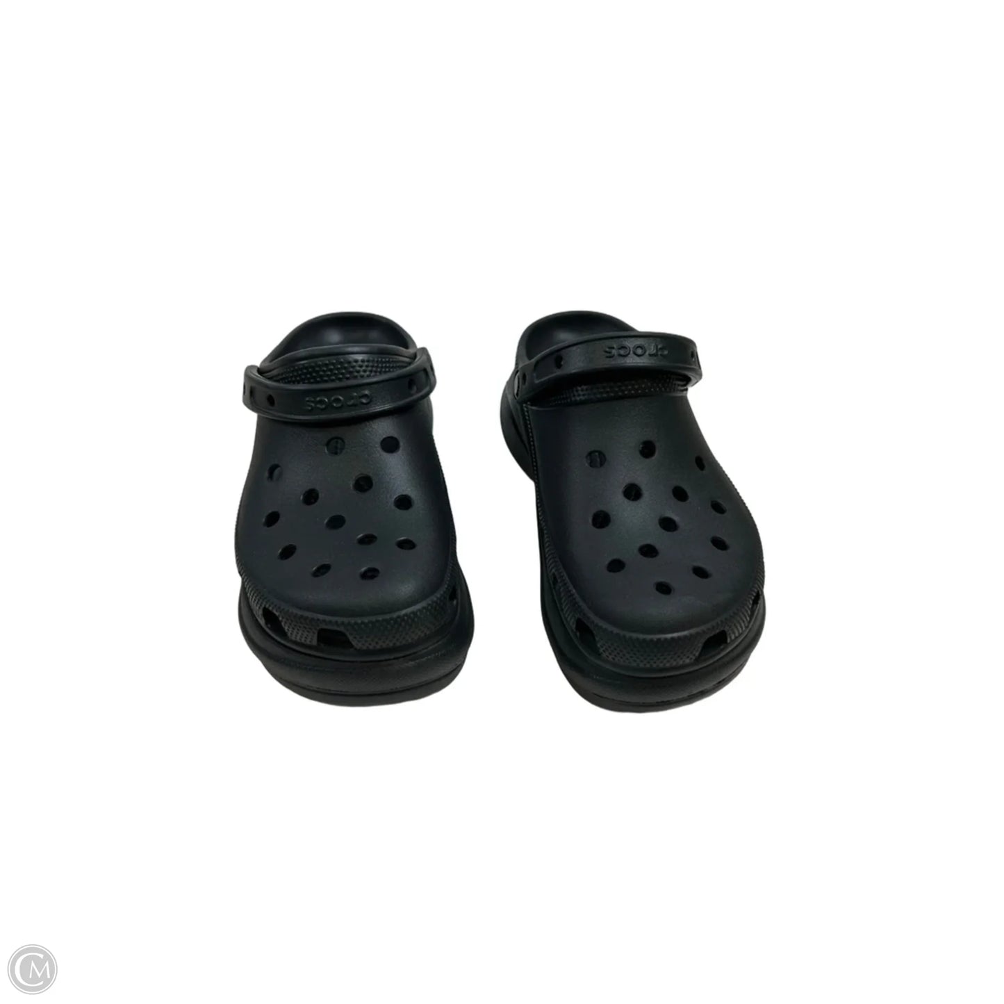 Shoes Heels Platform By Crocs In Black, Size: 8