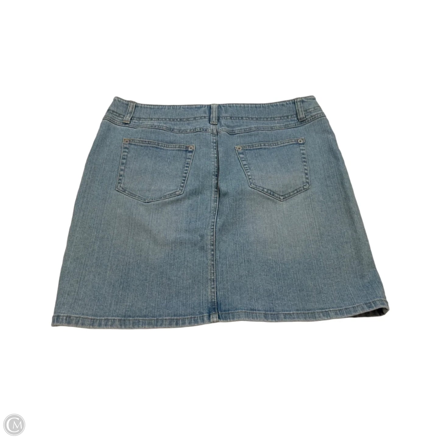 Skirt Midi By Loft In Blue Denim, Size: 10