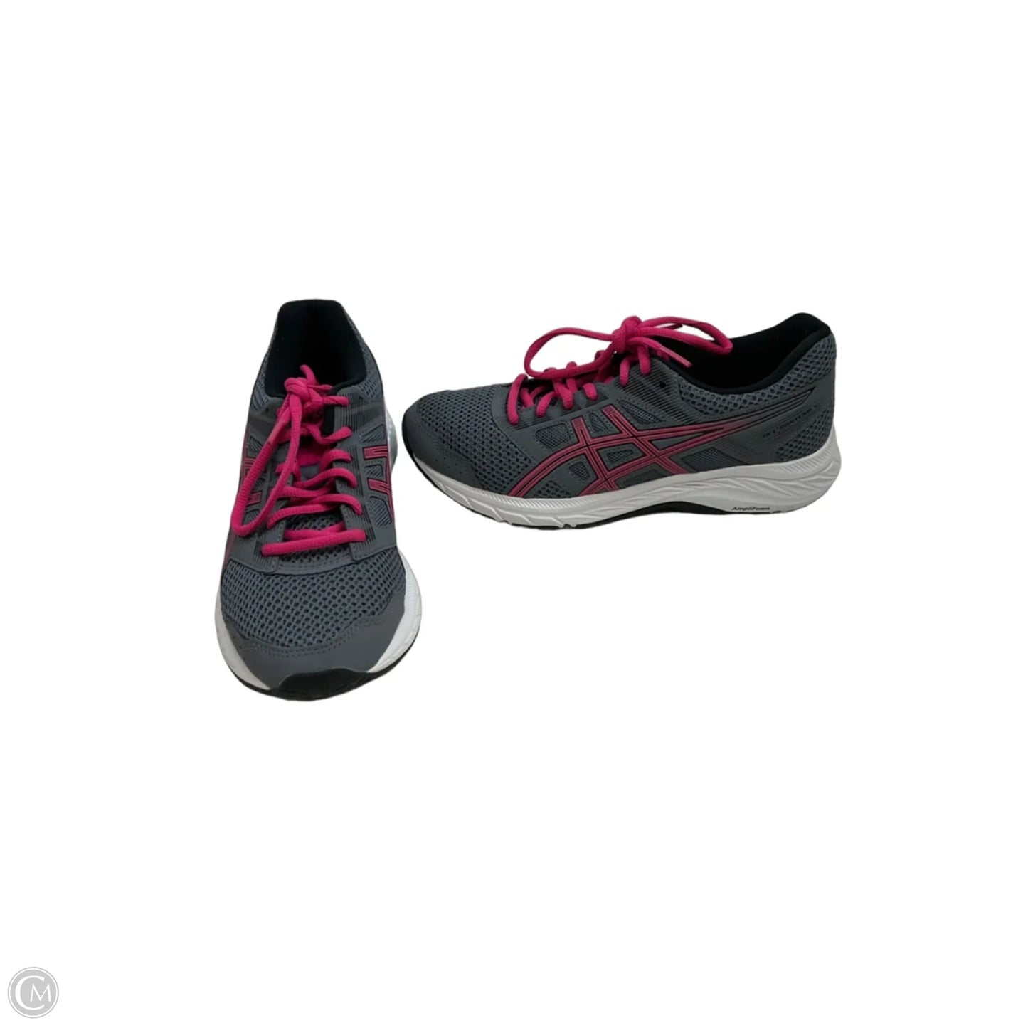 Shoes Athletic By Asics In Grey & Pink, Size: 6.5
