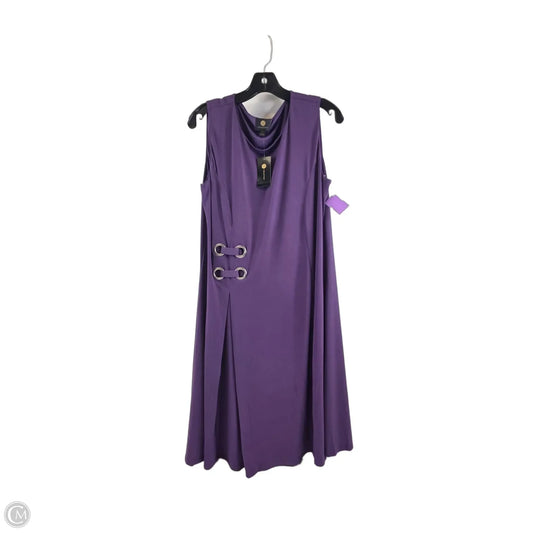 Dress Casual Midi By Jm Collections In Purple, Size: L