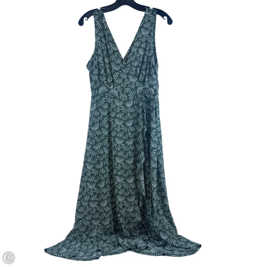 Dress Casual Midi By Gilli In Green & White, Size: S