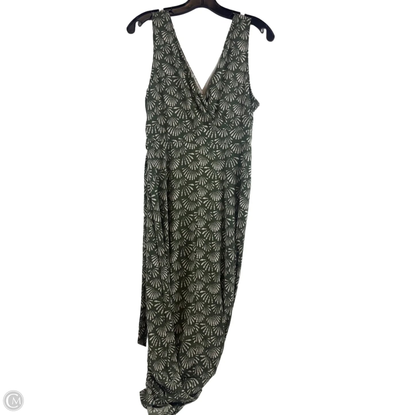 Dress Casual Midi By Gilli In Green & White, Size: S