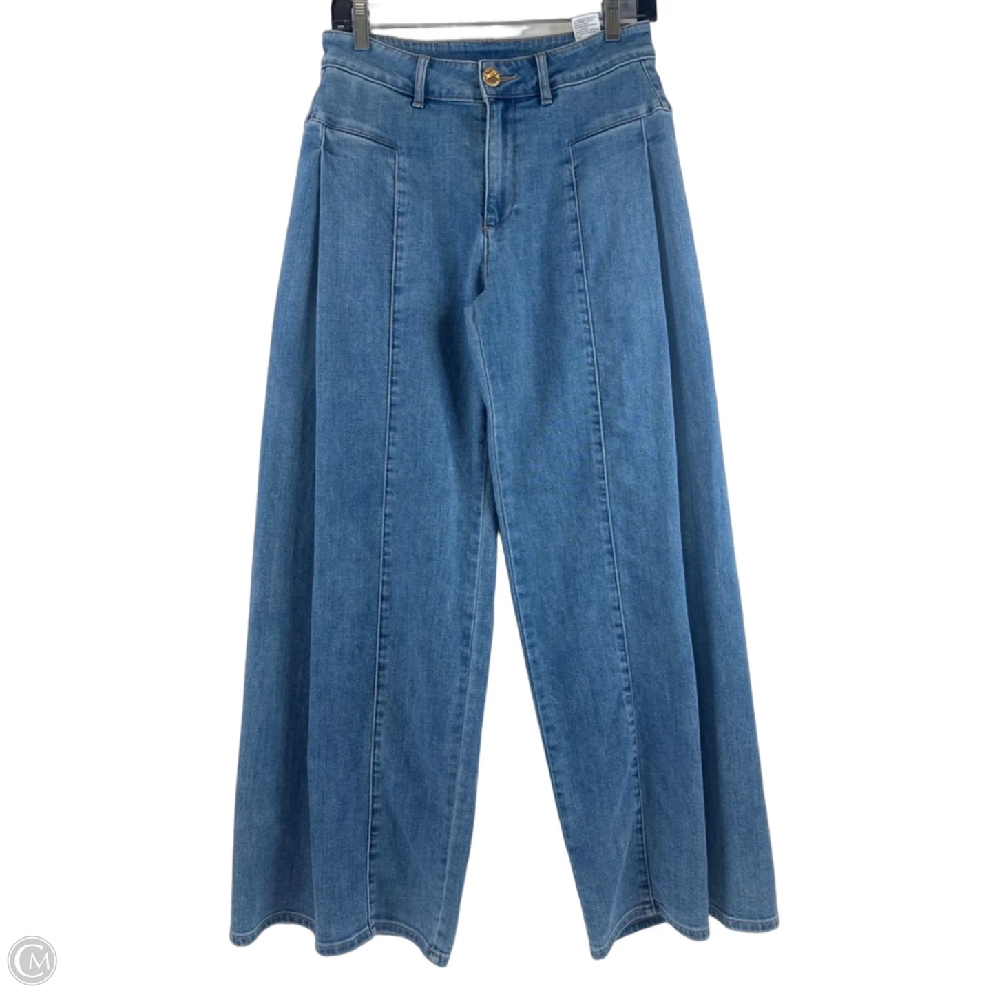 Jeans Wide Leg By Chicos In Blue Denim, Size: 2