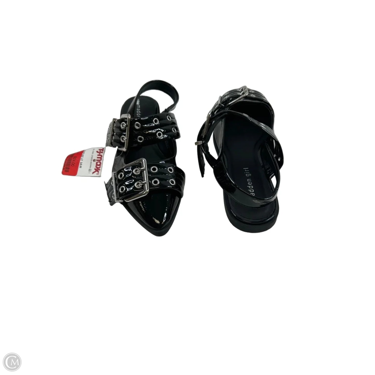 Shoes Flats By Madden Girl In Black & Silver, Size: 7.5