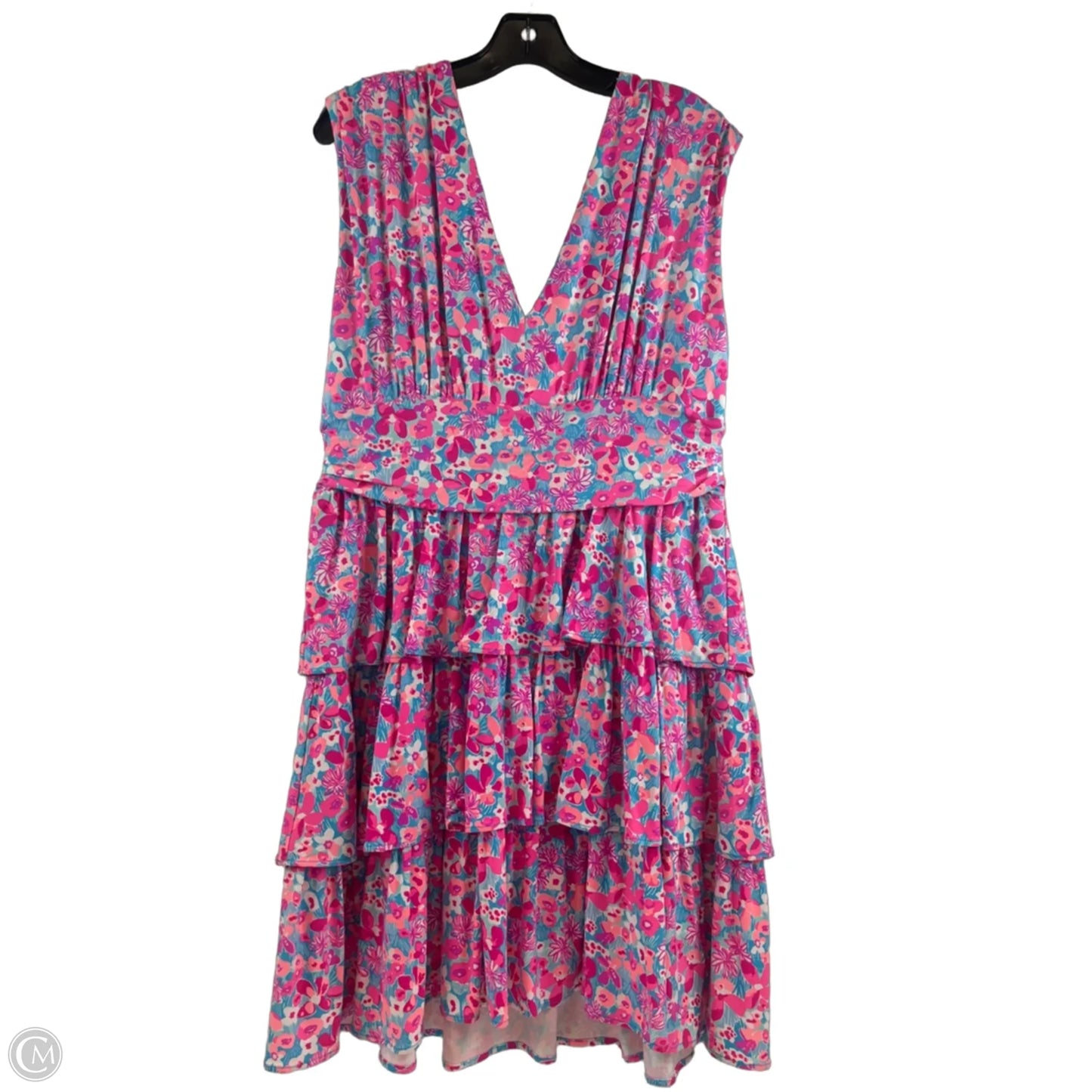Dress Designer By Lilly Pulitzer In Pink & Purple, Size: Xl