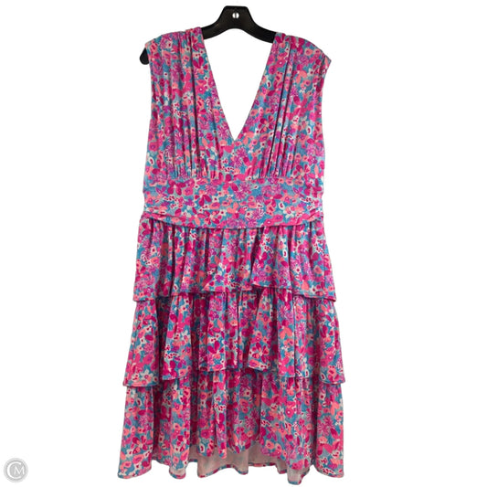Dress Designer By Lilly Pulitzer In Pink & Purple, Size: Xl