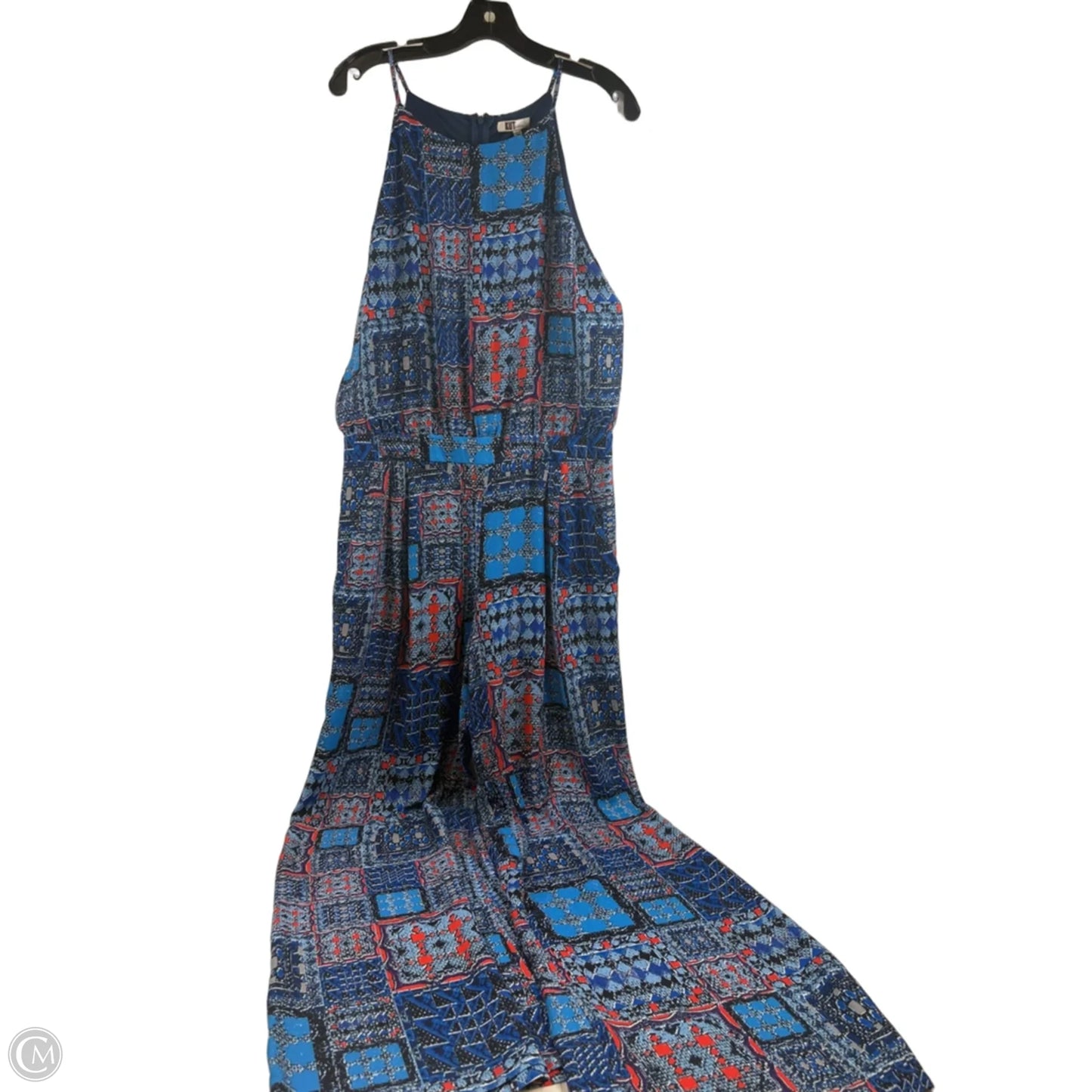 Jumpsuit By Kut In Blue & Orange, Size: L