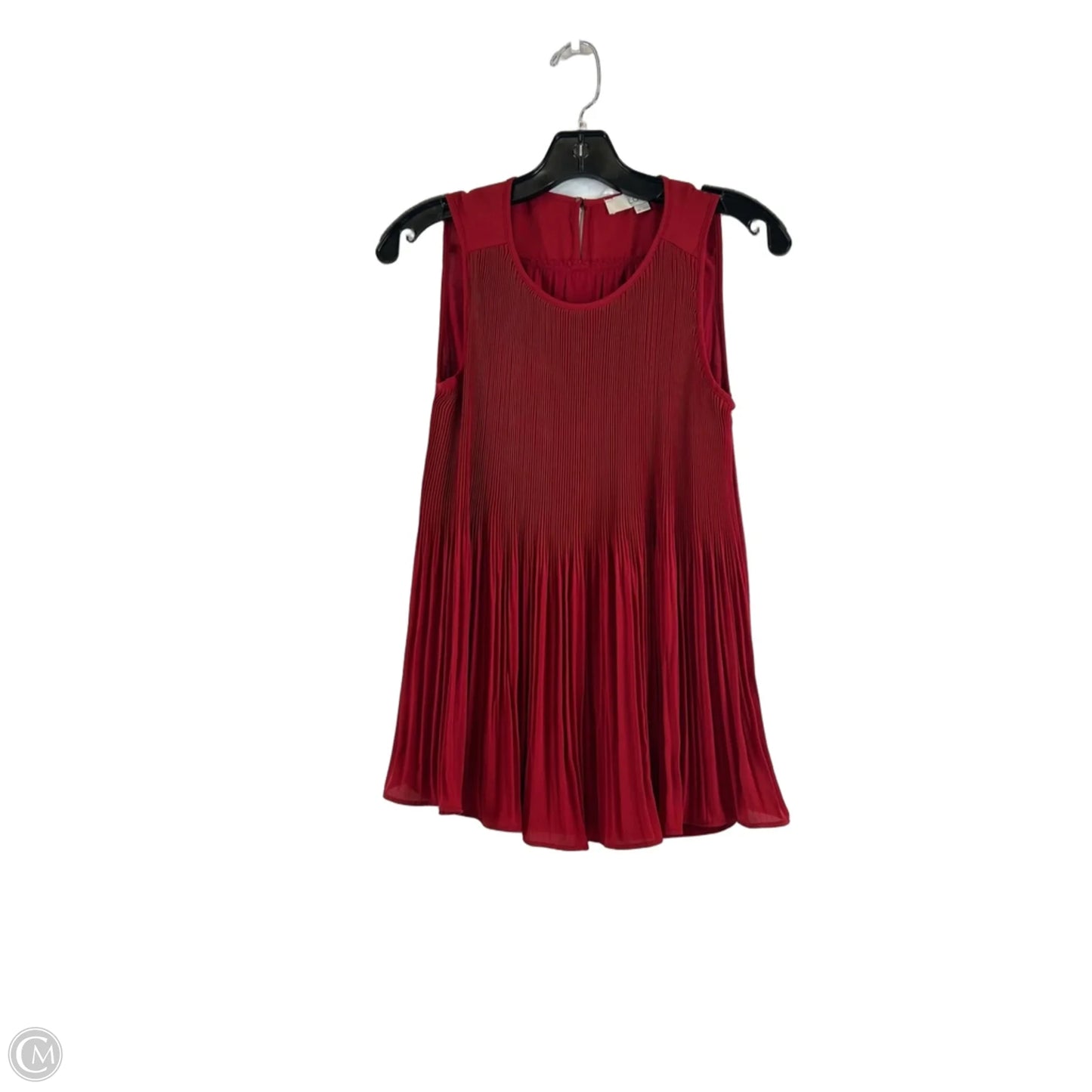Top Sleeveless By Loft In Red, Size: Sp