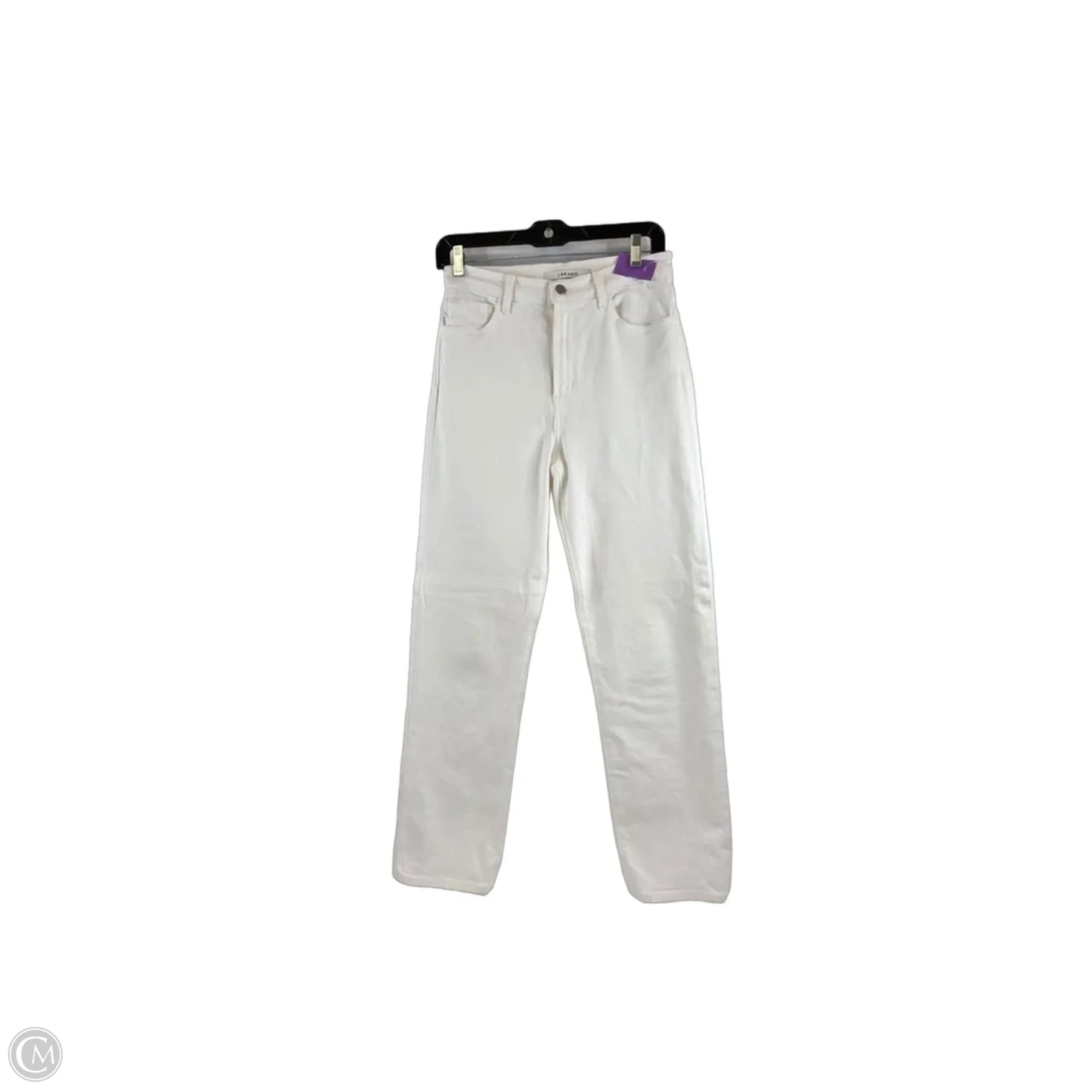 Jeans Straight By J Brand In White Denim, Size: 4