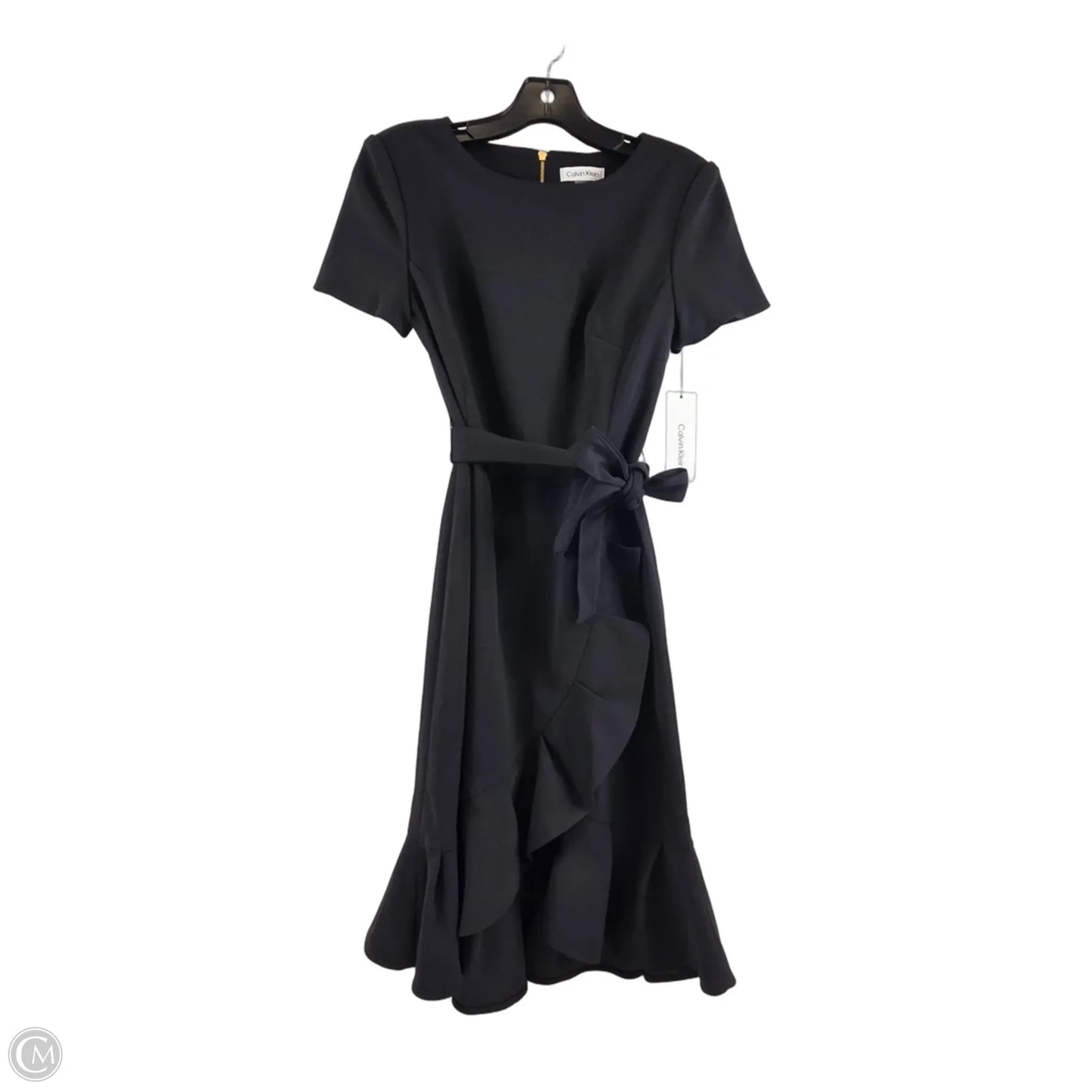 Dress Casual Midi By Calvin Klein In Black, Size: Xs