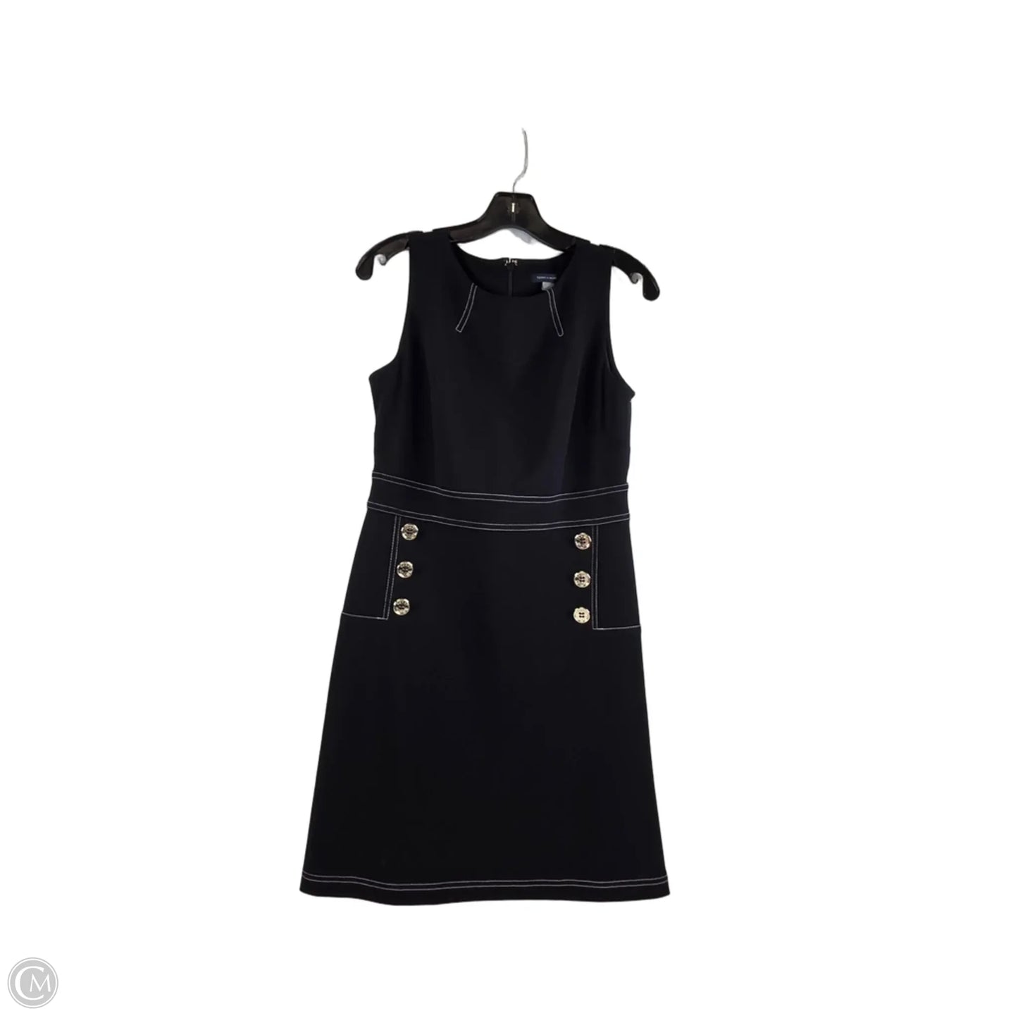 Dress Casual Midi By Tommy Hilfiger In Black & White, Size: S