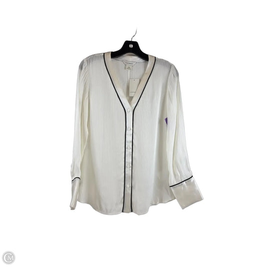 Top Long Sleeve By Club Monaco In Cream, Size: Xs