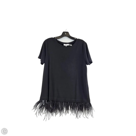 Top Short Sleeve By Calvin Klein In Black, Size: S