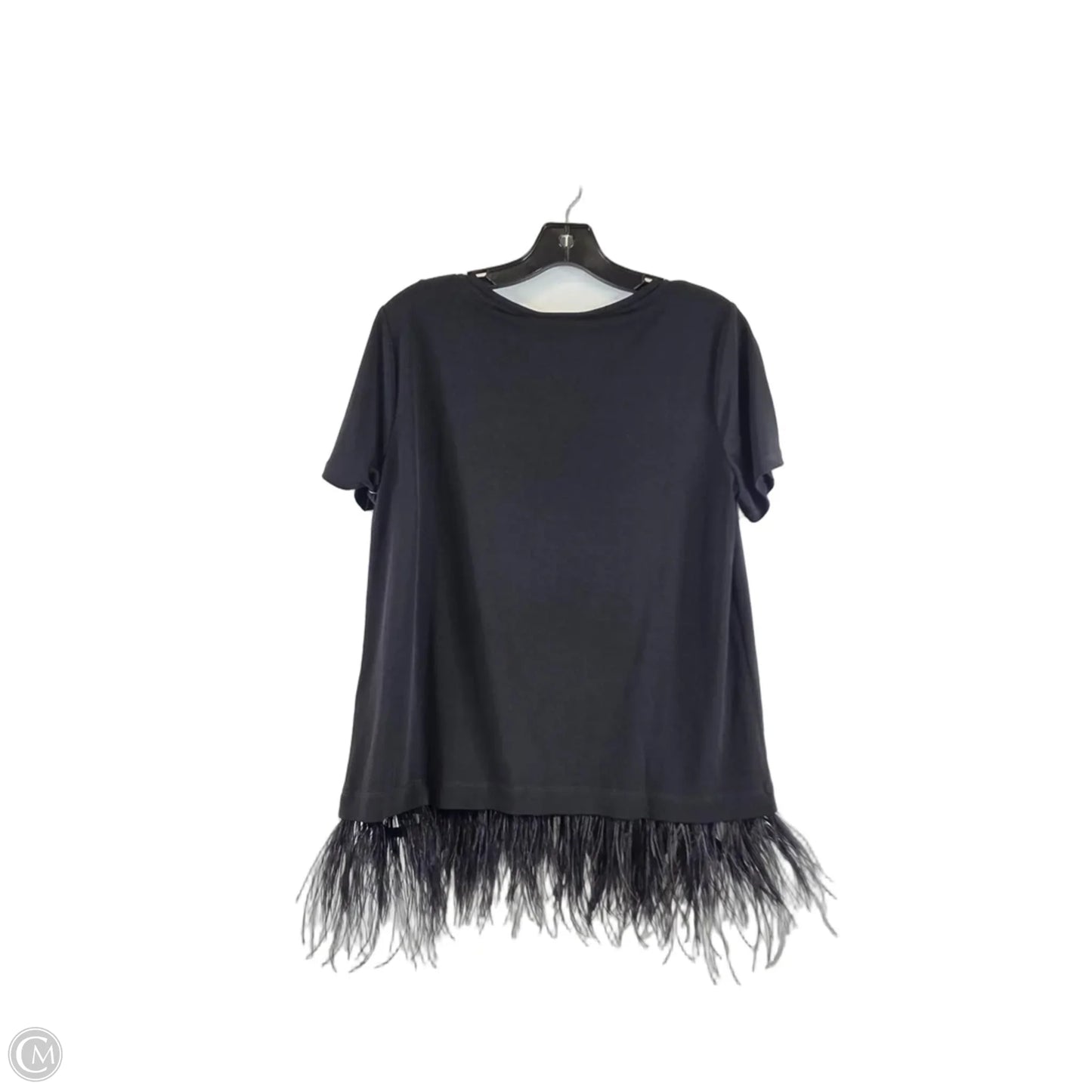Top Short Sleeve By Calvin Klein In Black, Size: S