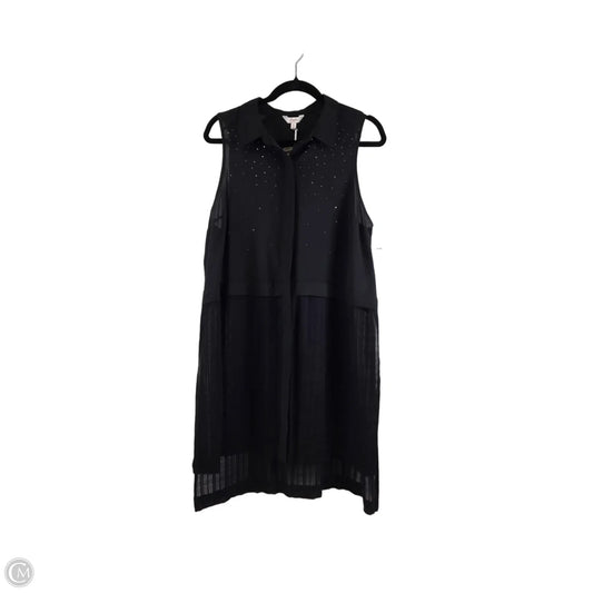 Tunic Sleeveless By Candies In Black, Size: Xl