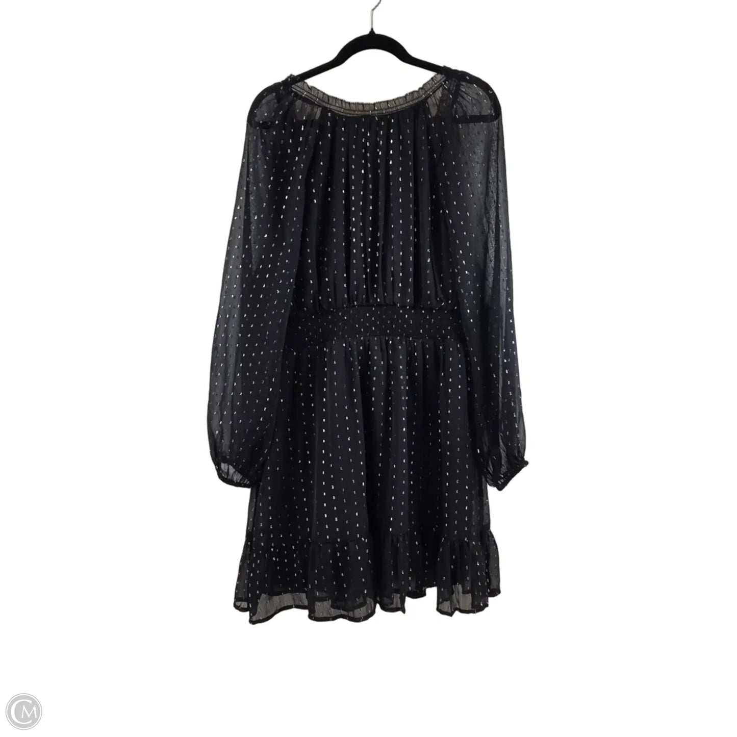 Dress Casual Midi By Old Navy In Black & Silver, Size: L