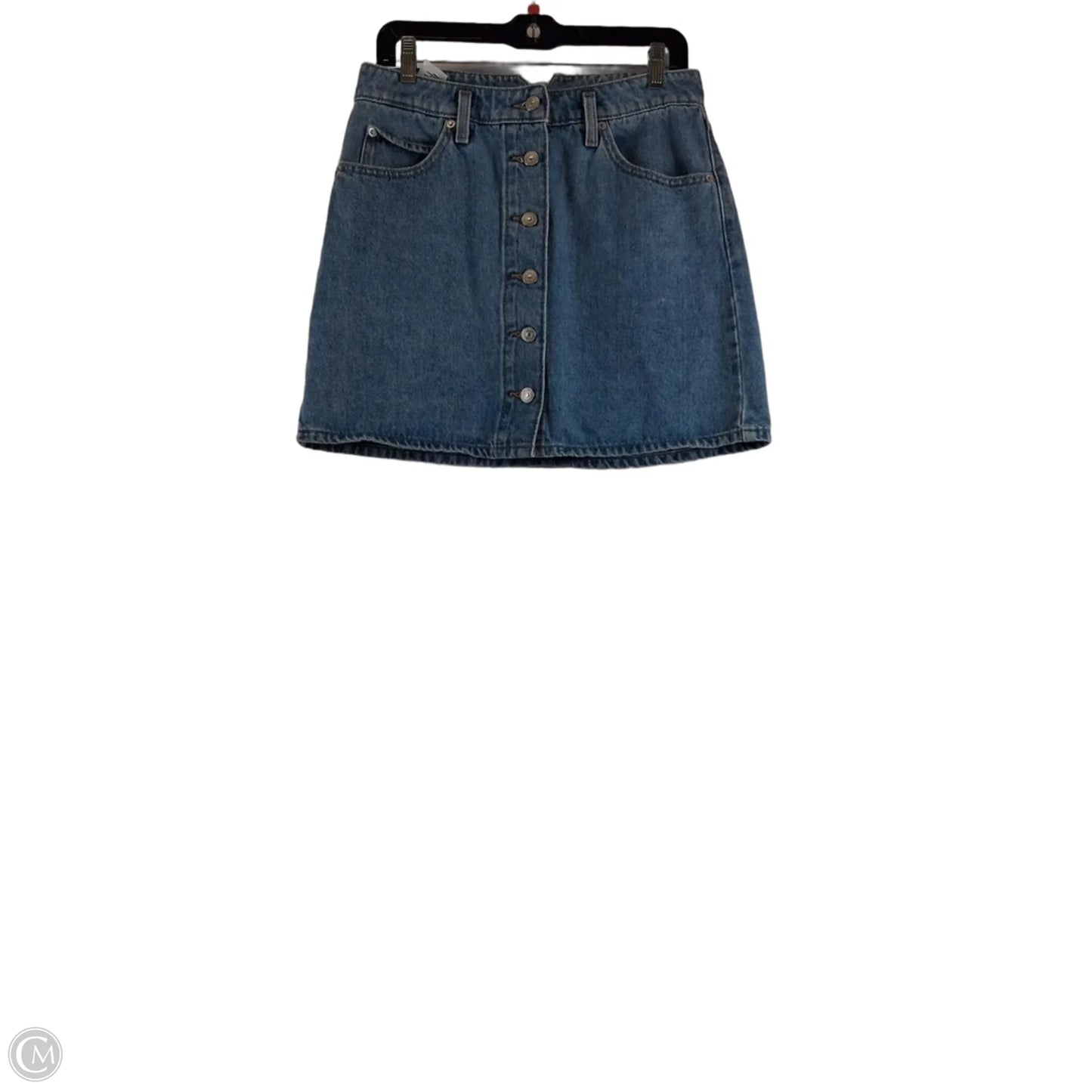 Skirt Mini & Short By Levis In Blue Denim, Size: 6