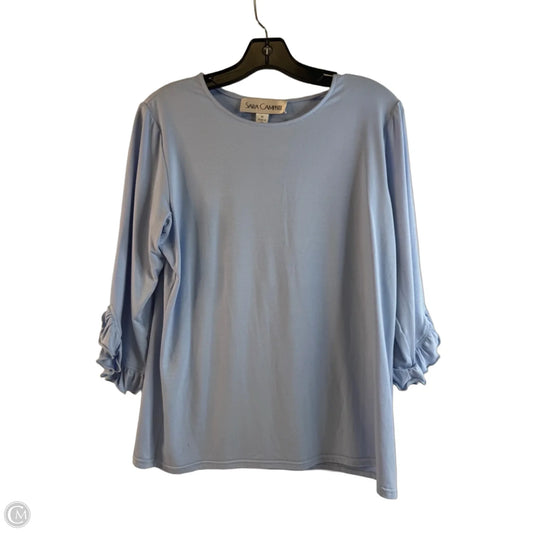 Top 3/4 Sleeve By Clothes Mentor In Blue, Size: M