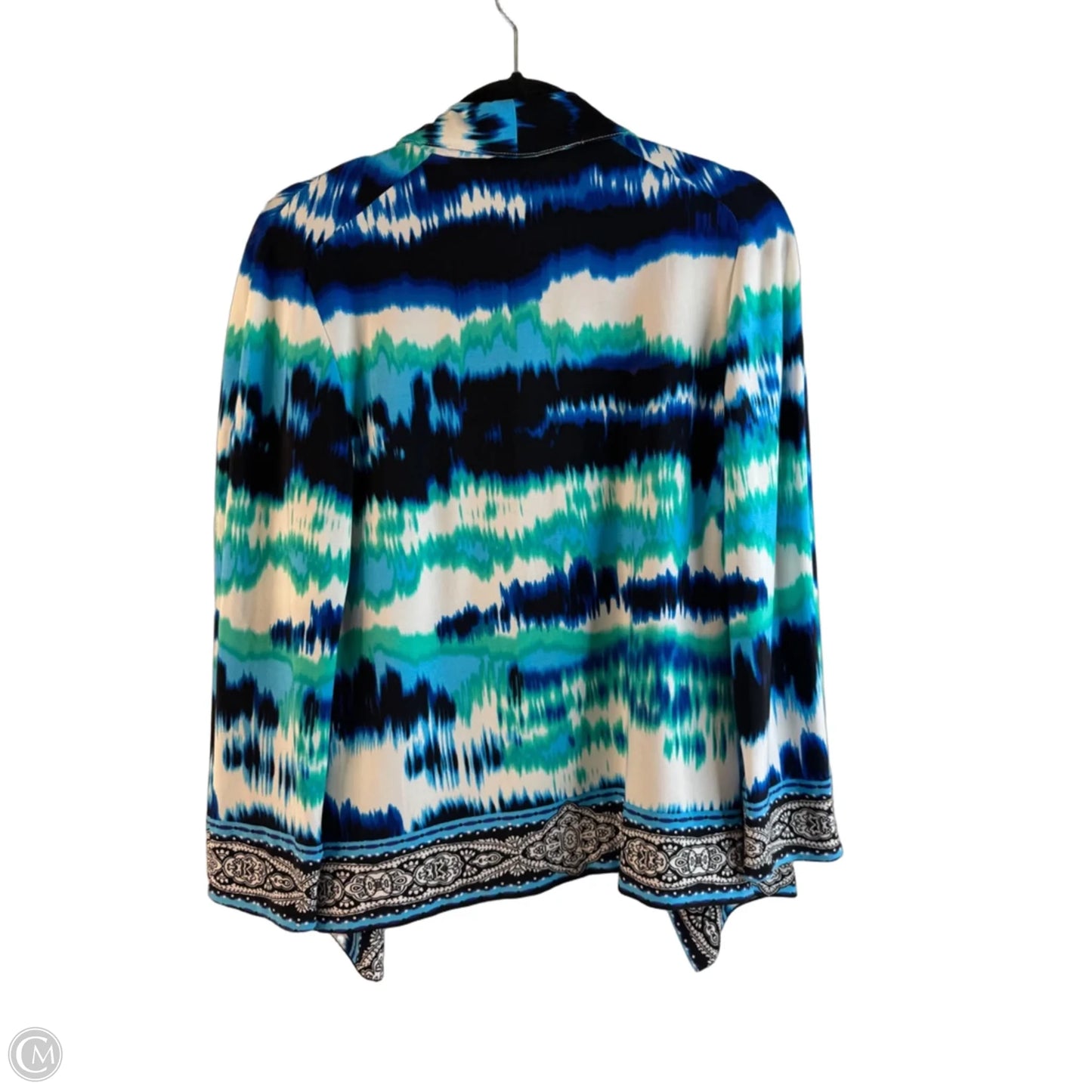 Cardigan By Chicos In Blue & Green, Size: S
