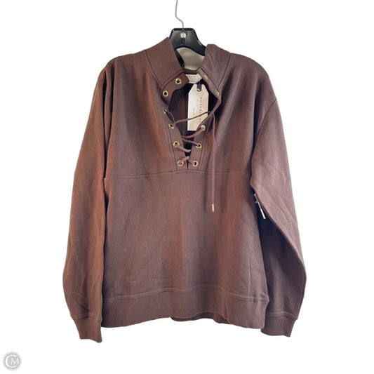 Top Long Sleeve By Clothes Mentor In Brown, Size: L