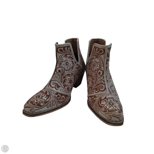 Boots Western By Myra In Tan & White, Size: 8
