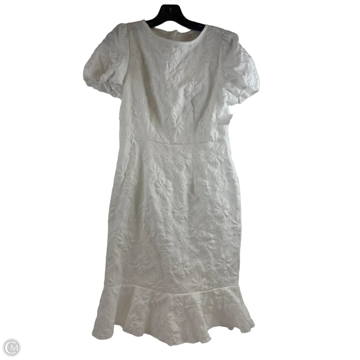 Dress Casual Midi By Clothes Mentor In White, Size: M