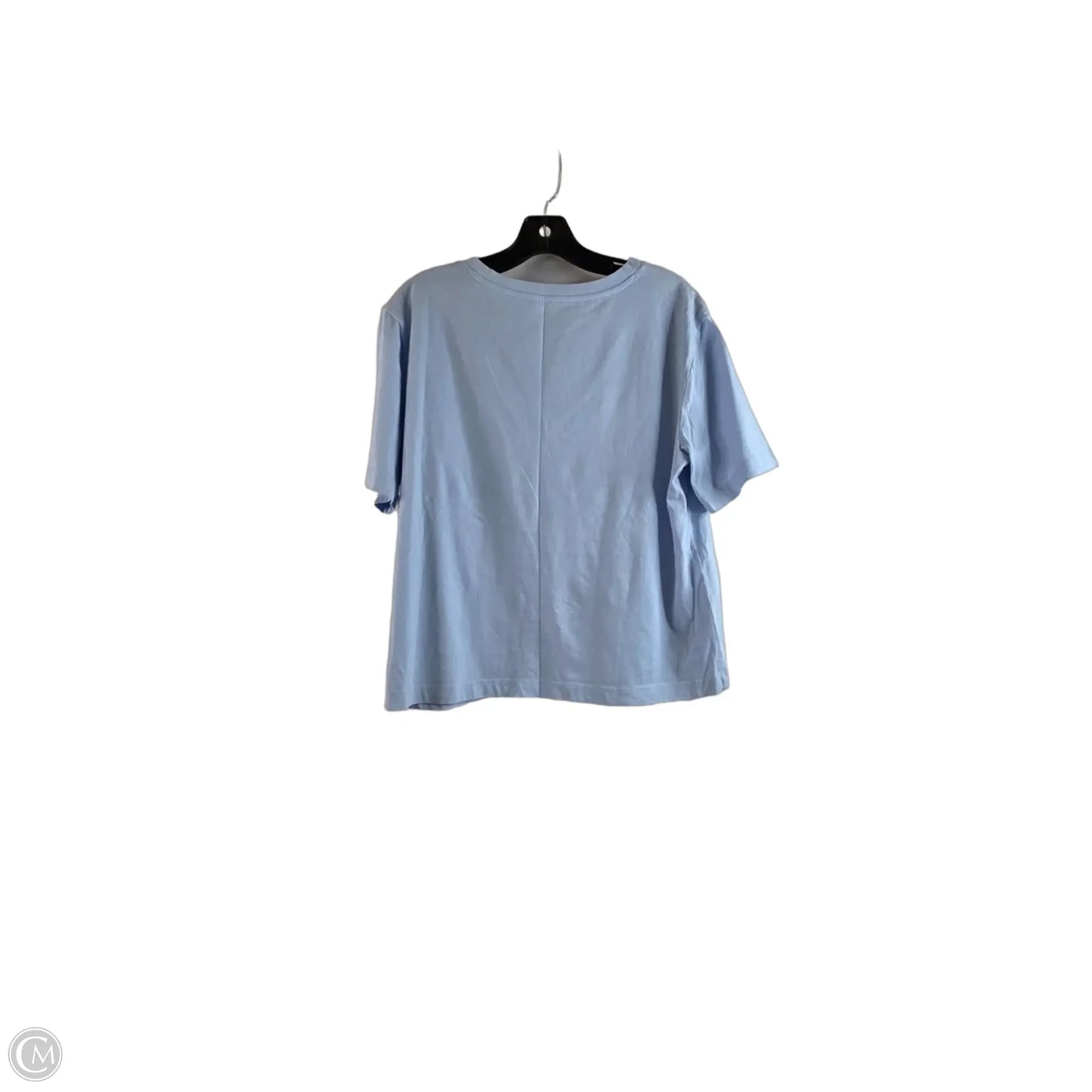 Top Short Sleeve By Loft In Blue, Size: M