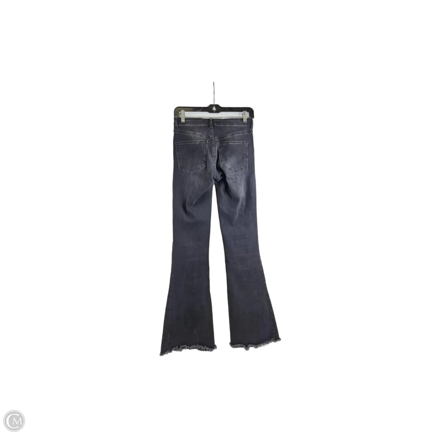 Jeans Flared By Free People In Black Denim, Size: 4