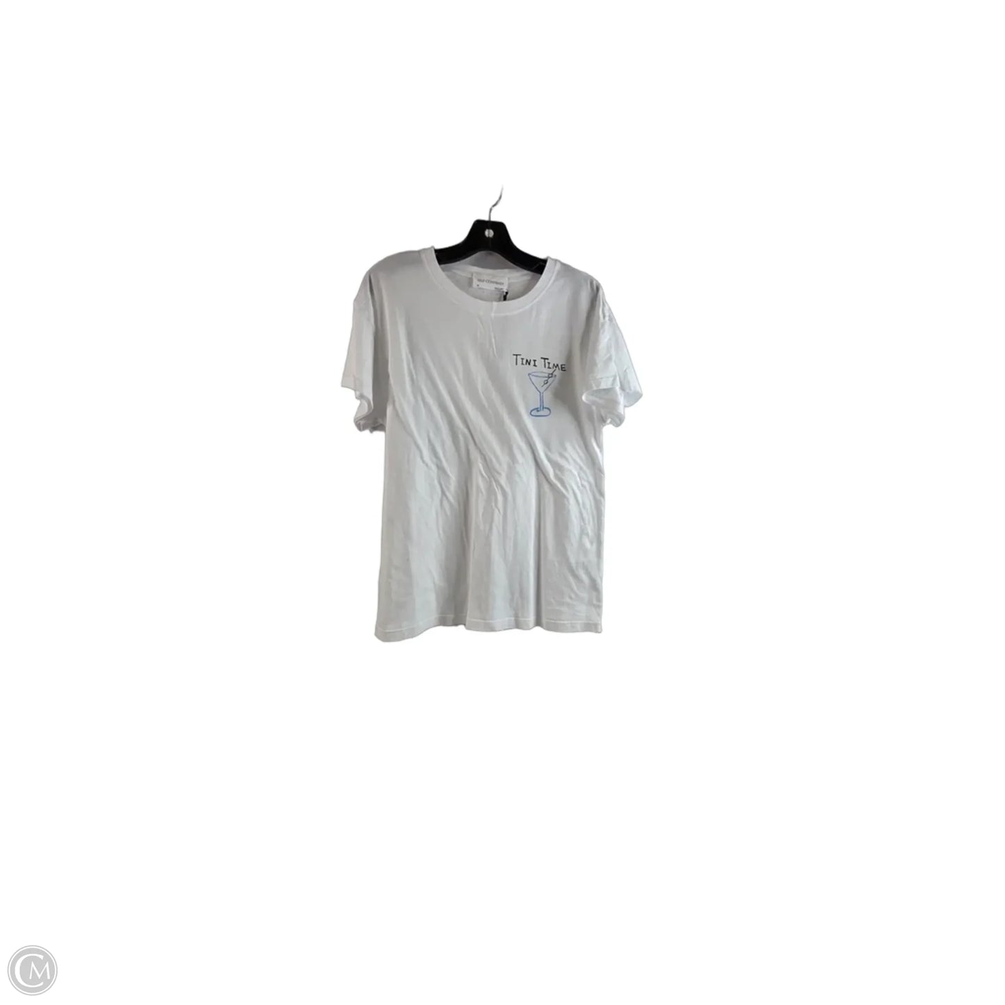 Top Short Sleeve By Self Contrast In White, Size: Xs