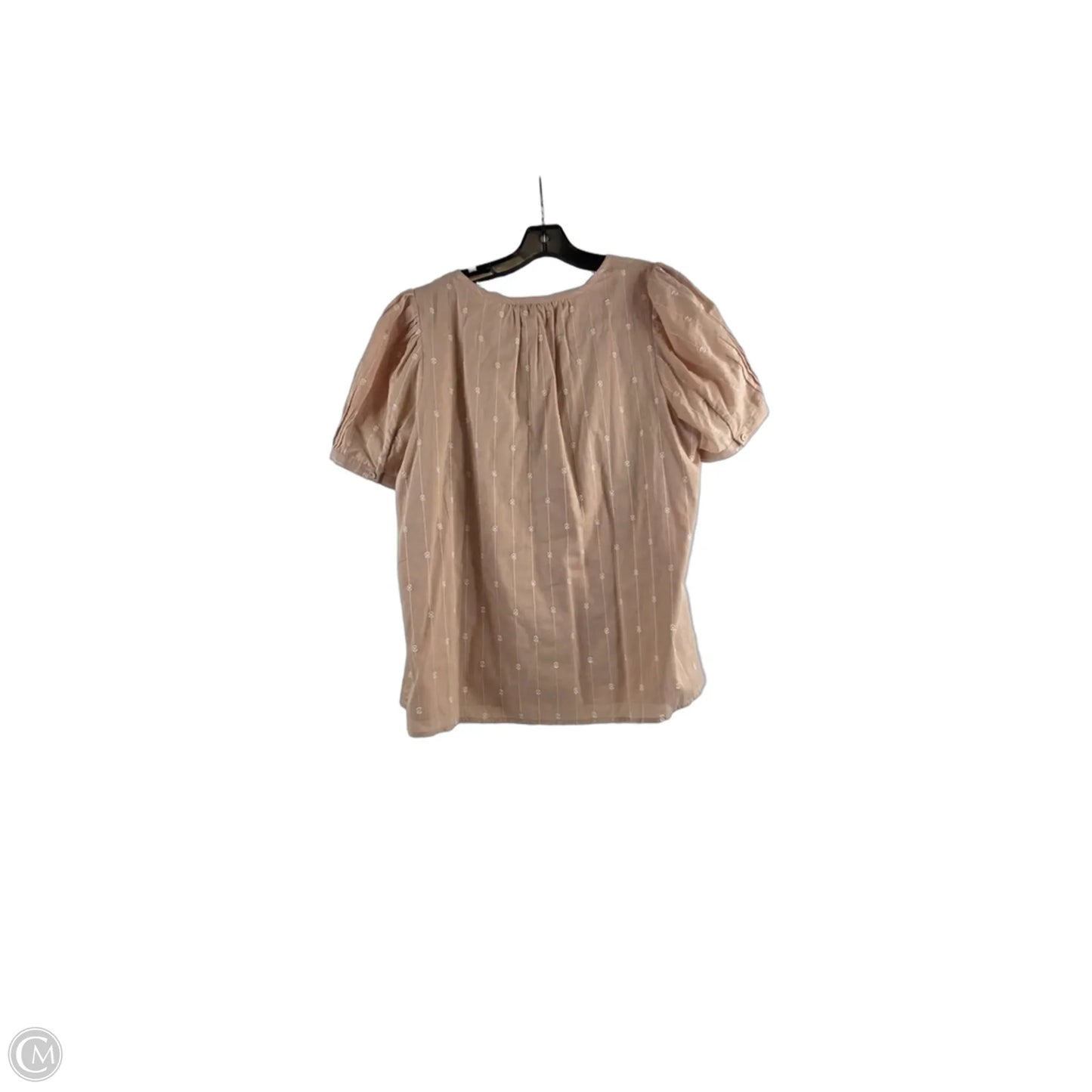 Top Short Sleeve By Daniel Rainn In Peach, Size: 2x
