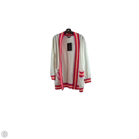 Cardigan By Haute Shore In Pink & White, Size: Osfm